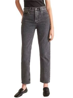 Everlane The 90s Cheeky Jeans Raw Hem Organic Cotton Sz 27 Reg